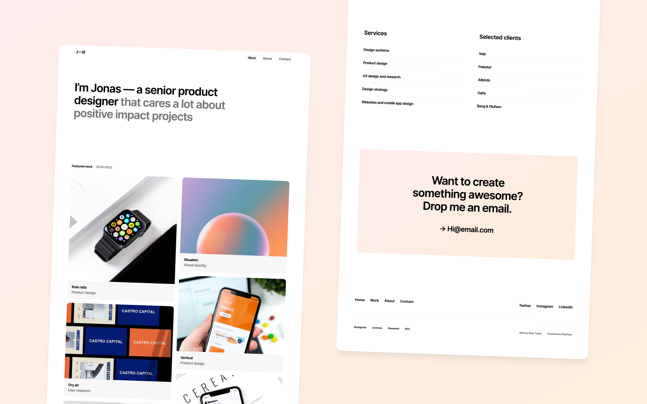 Landon Webflow template image