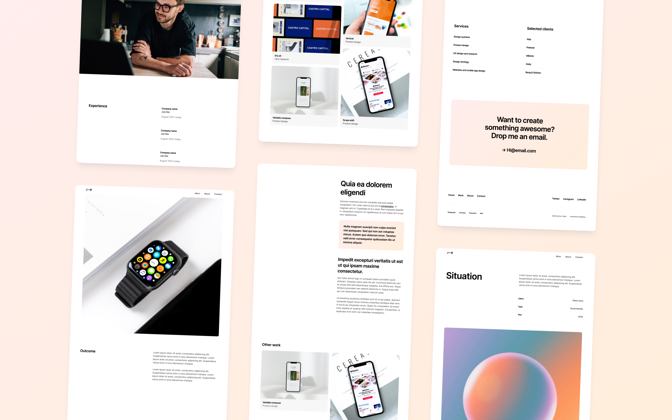 Landon Webflow template image
