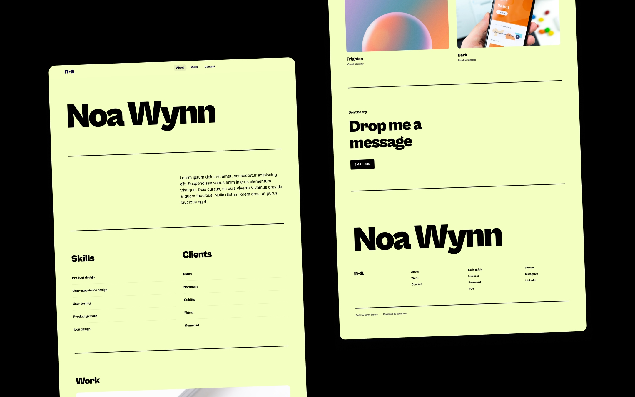Landon Webflow template image