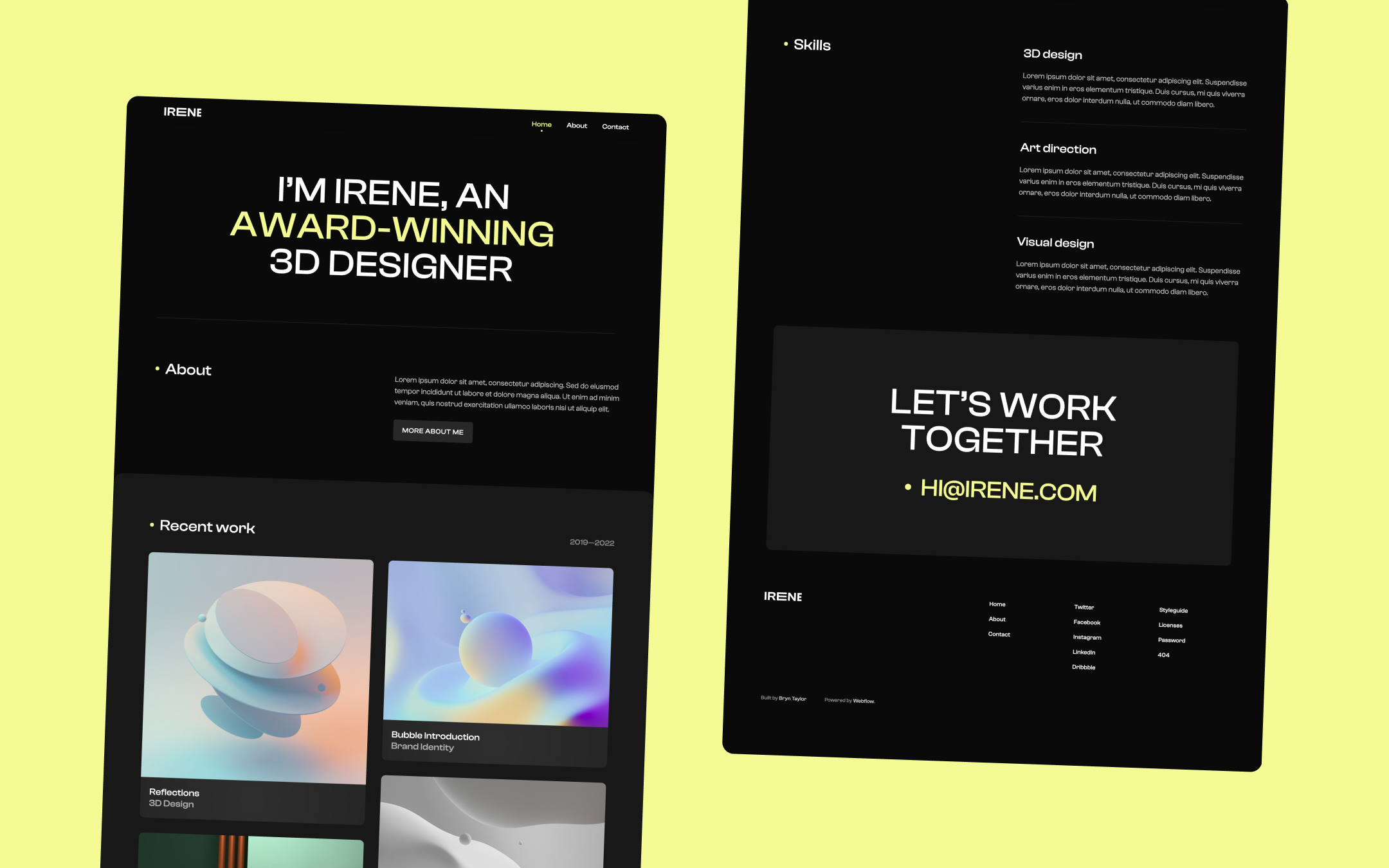 Landon Webflow template image