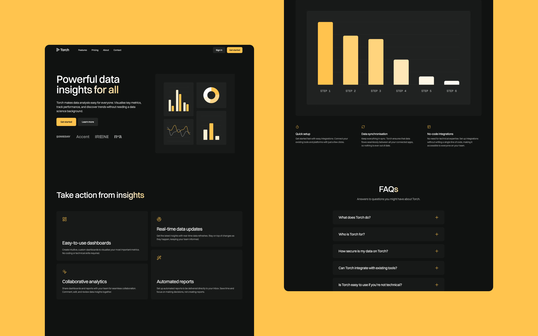 Landon Webflow template image