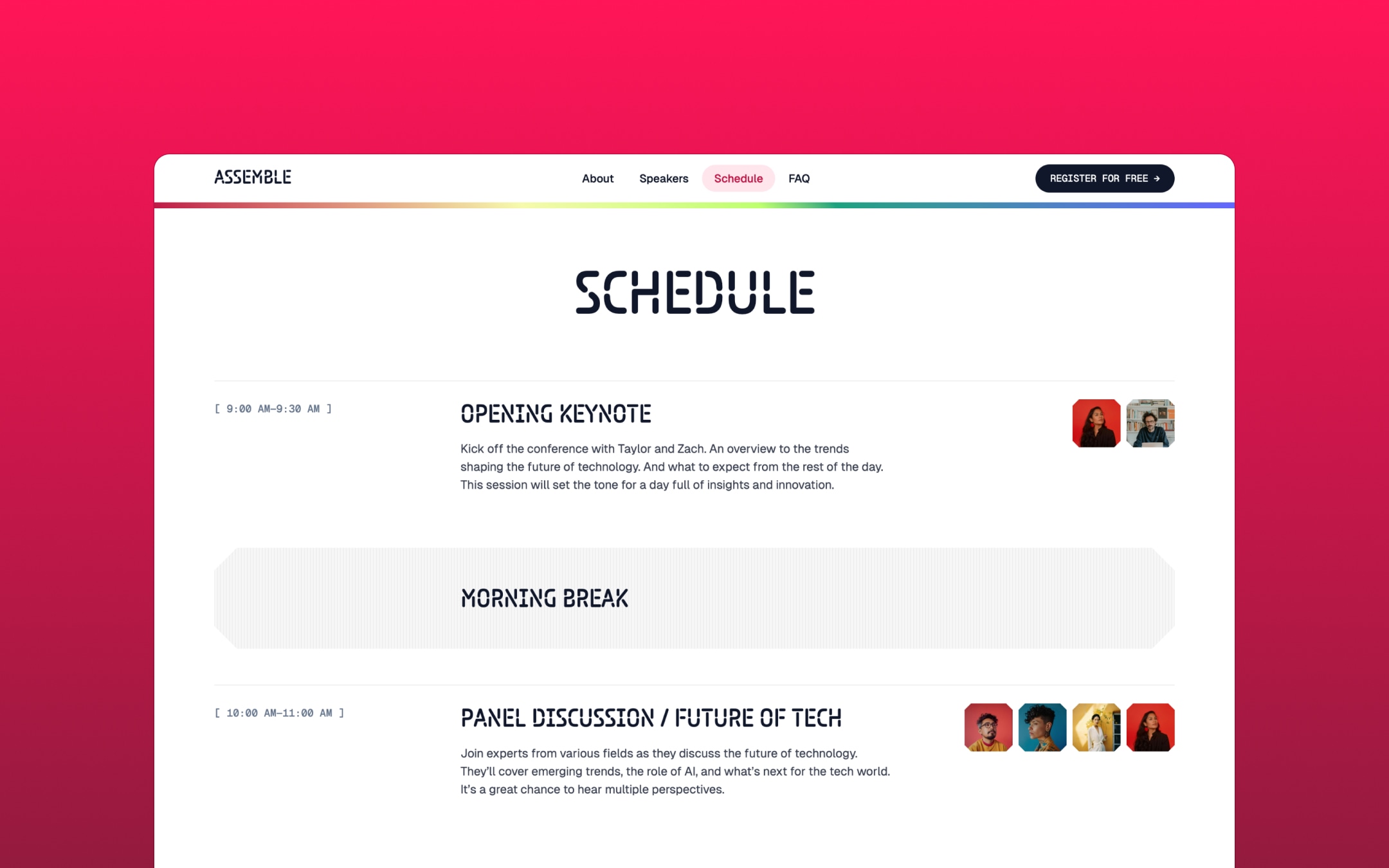 Landon Webflow template image