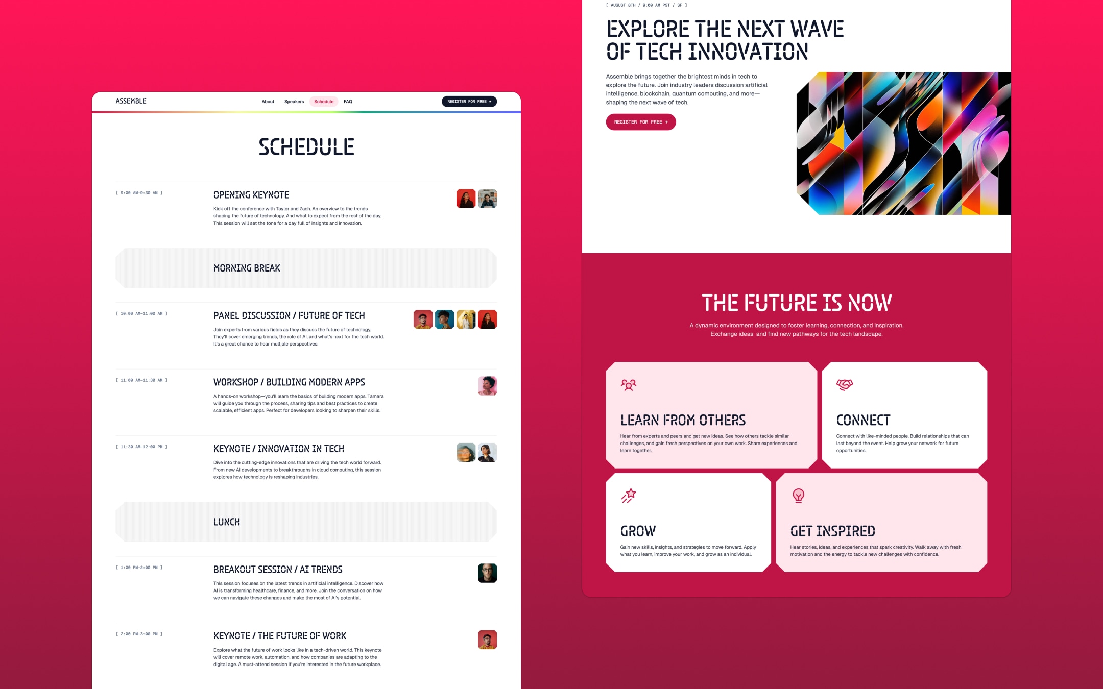 Landon Webflow template image
