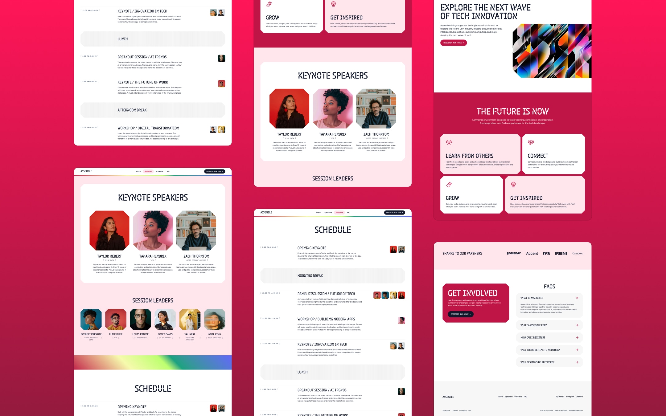 Landon Webflow template image