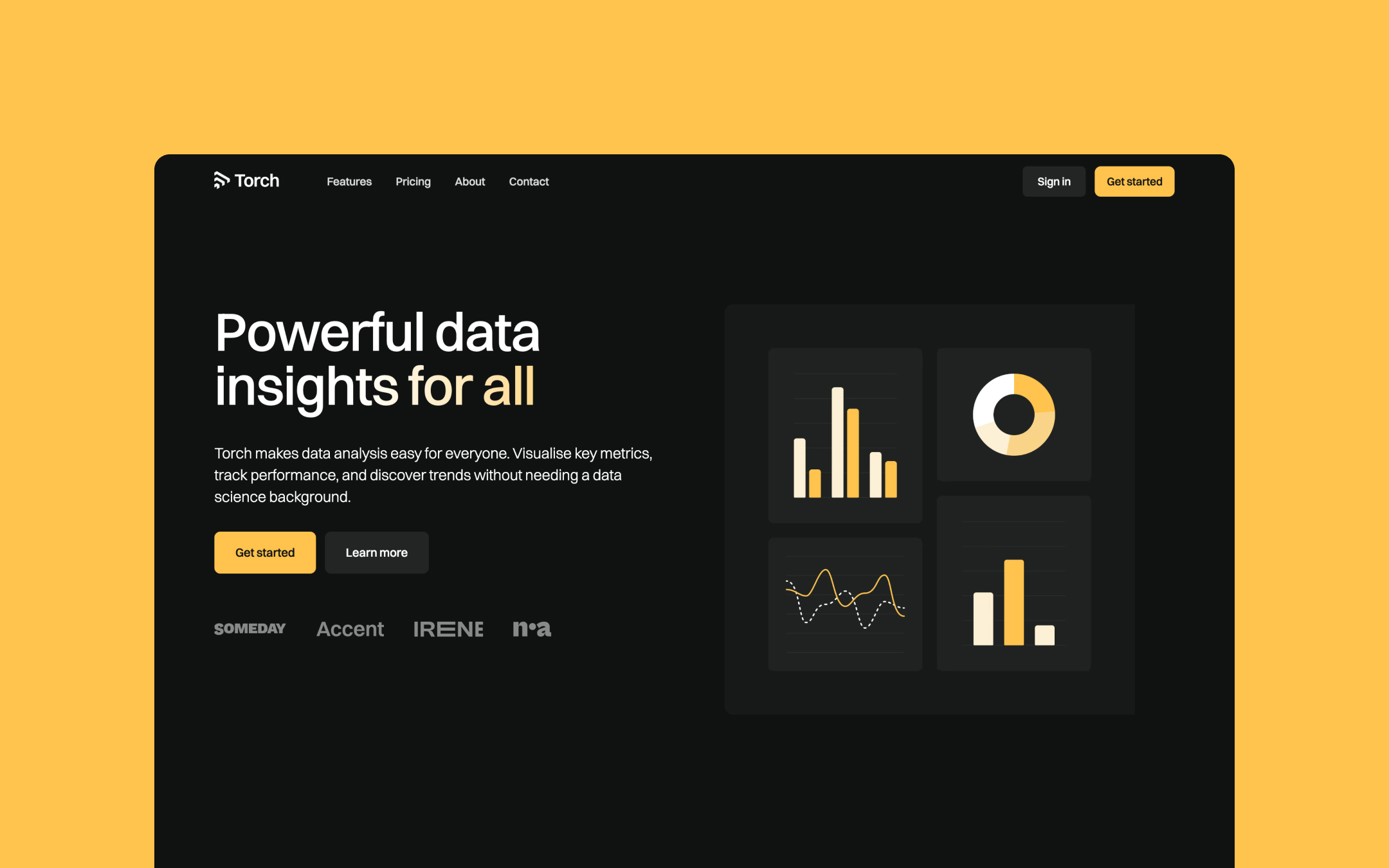 Landon Webflow template image