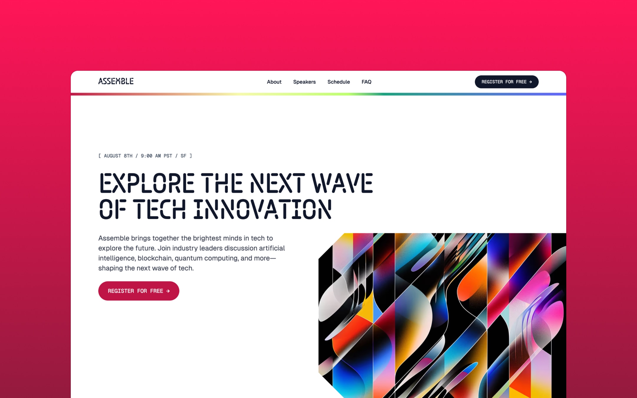 Landon Webflow template image