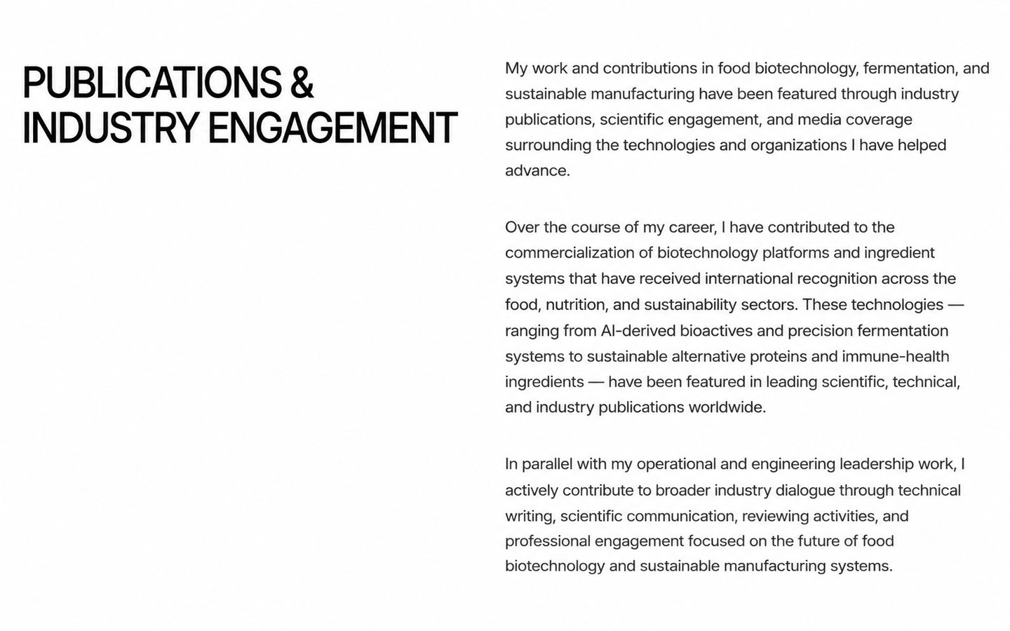 Publications & Industry Engagement