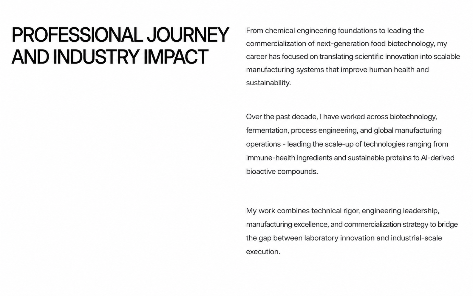 Professional Journey and Industry Impact
