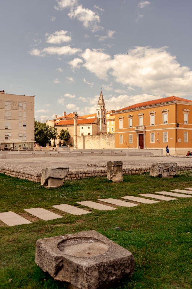 side view of zadar church