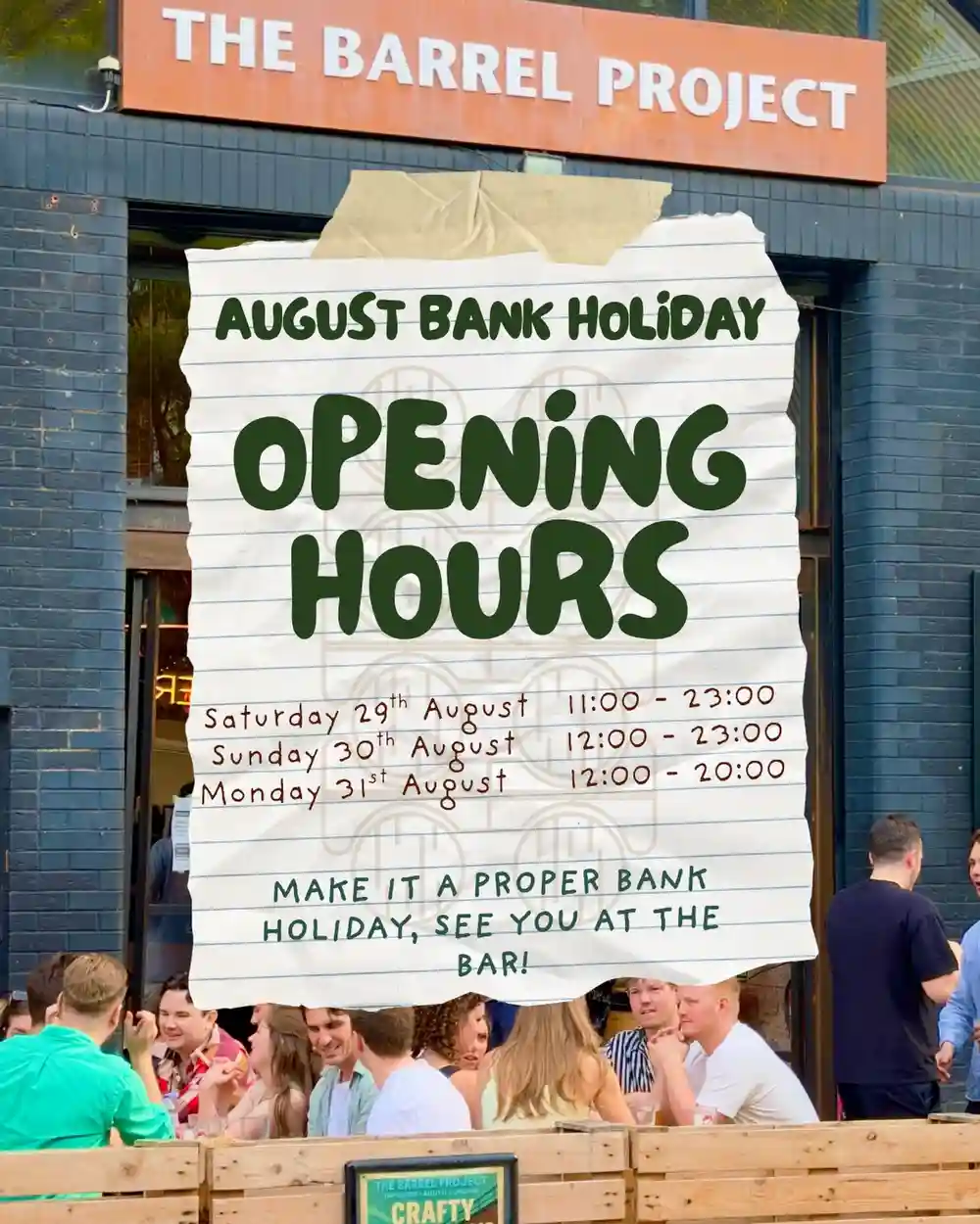 Three days off deserves three days of good beer 🍻!!

We’re open all bank holiday weekend at The Barrel Project. Grab your mates and make the most of the long weekend!

📍 Bermondsey Beer Mile