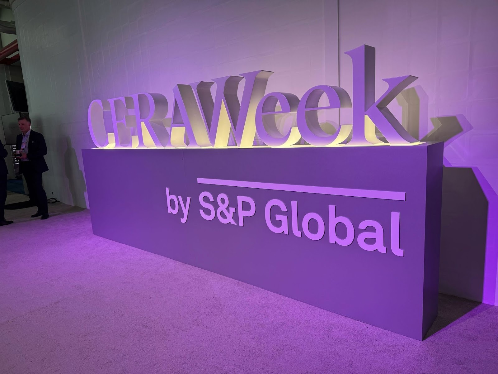 Picture of CERAWeek signage by S&P Global