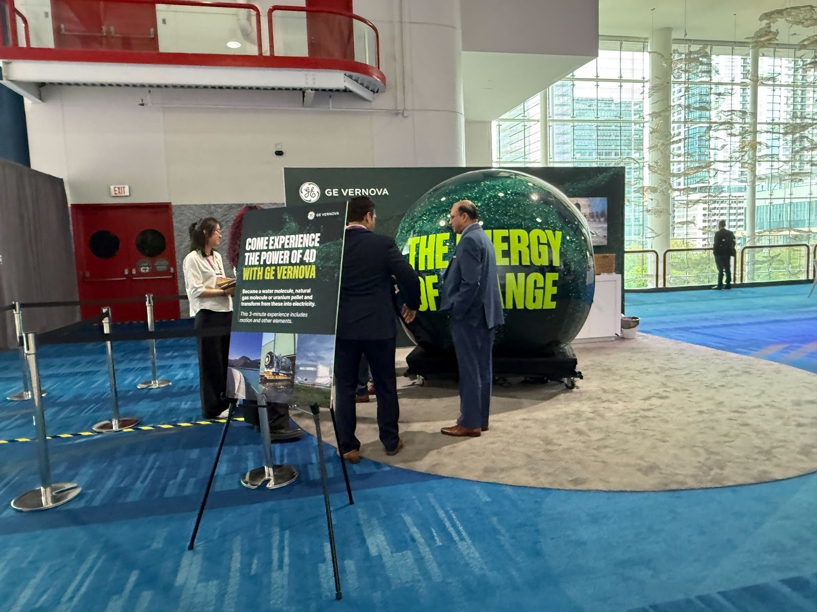 CERAWeek expo floor, startup and GE Vernova exhibitions