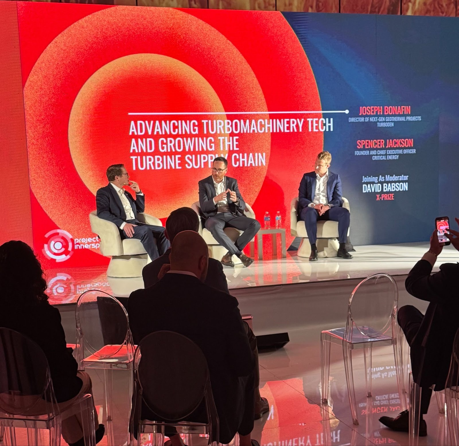 Panel talk at CERAWeek 2026 with Joseph Bonafin, Spencer Jackson, David Babson on the turbine supply chain