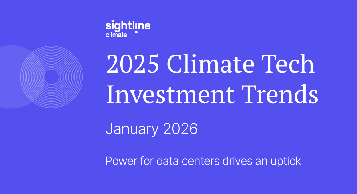 2025 climate tech investment trends report cover
