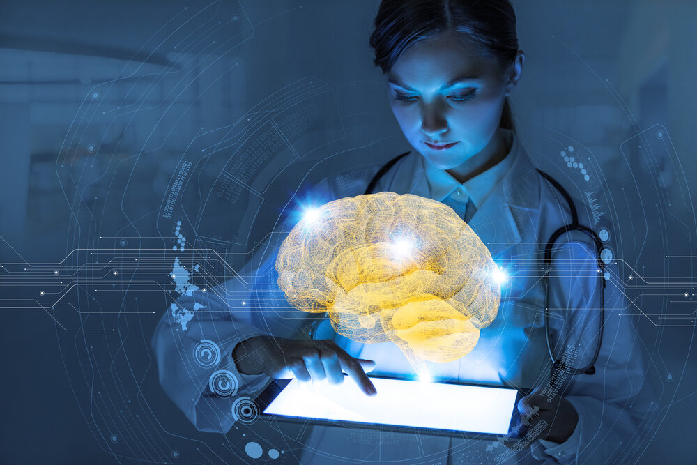 Doctor using AI