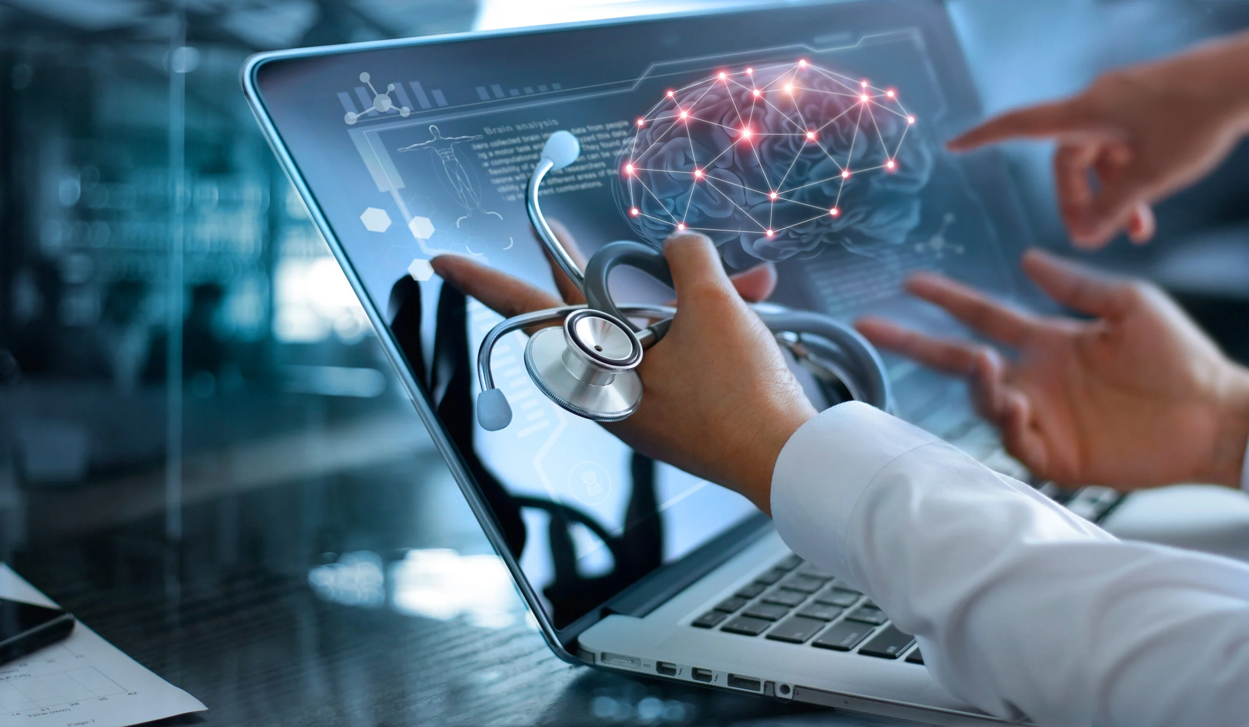 Doctor with imaging system 