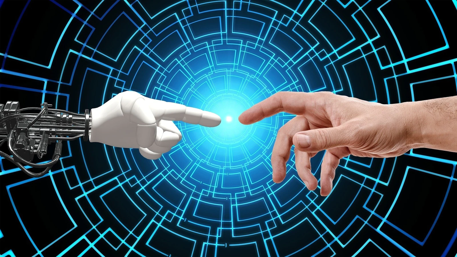 Ai and Doctor hand