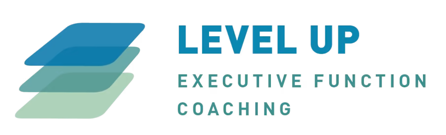 Logo for Level Up Executive Function Coaching by Madeleine Brown