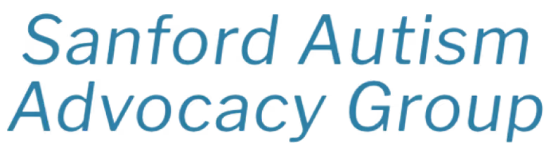 Logo for Sanford Autism Advocacy Group, offering dedicated autism advocacy support services