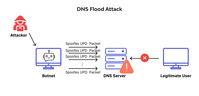 dns flood in action