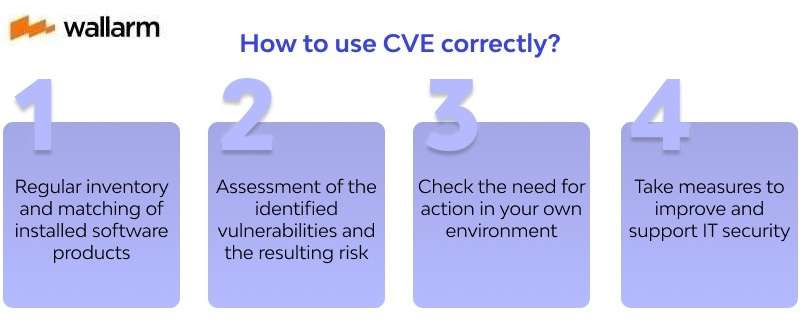 how to use cve corrrectly