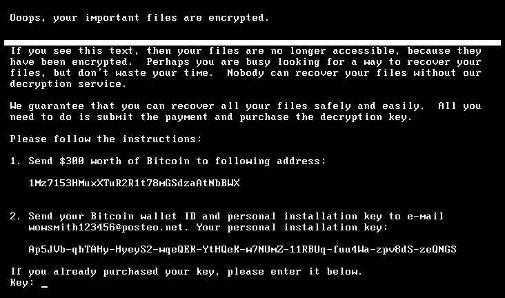 NotPetya and Petya example
