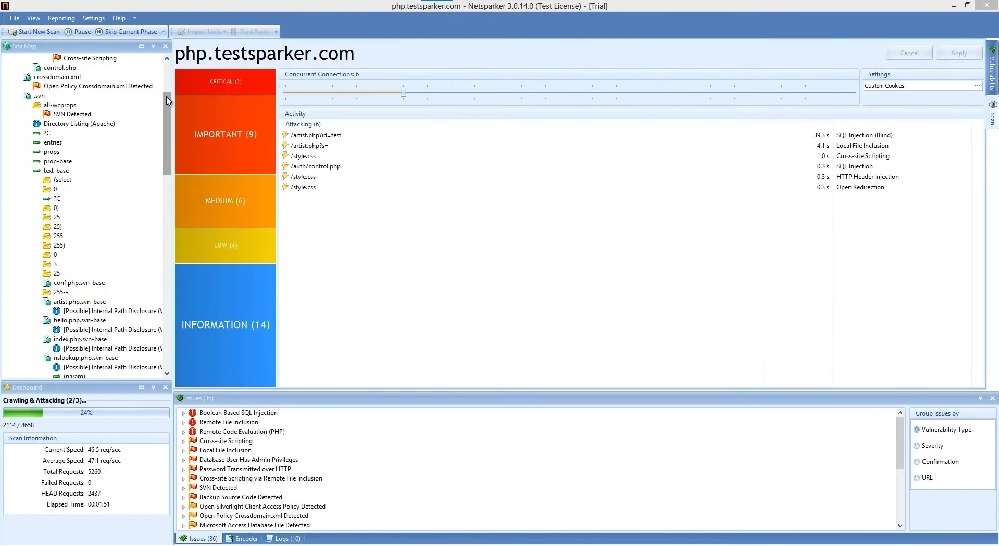 netsparker screen