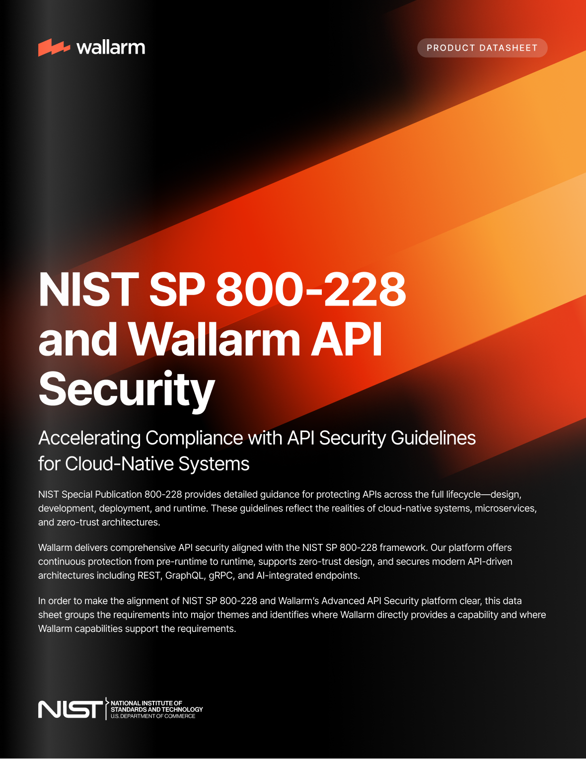 Addressing NIST SP 800-228 with Wallarm
