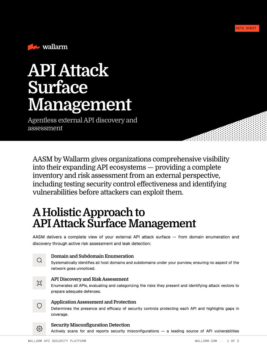 API Attack Surface Management