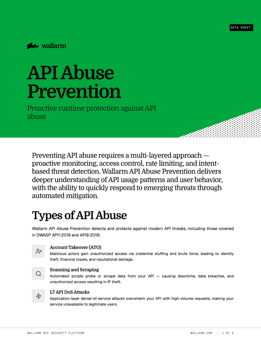 API Abuse Prevention