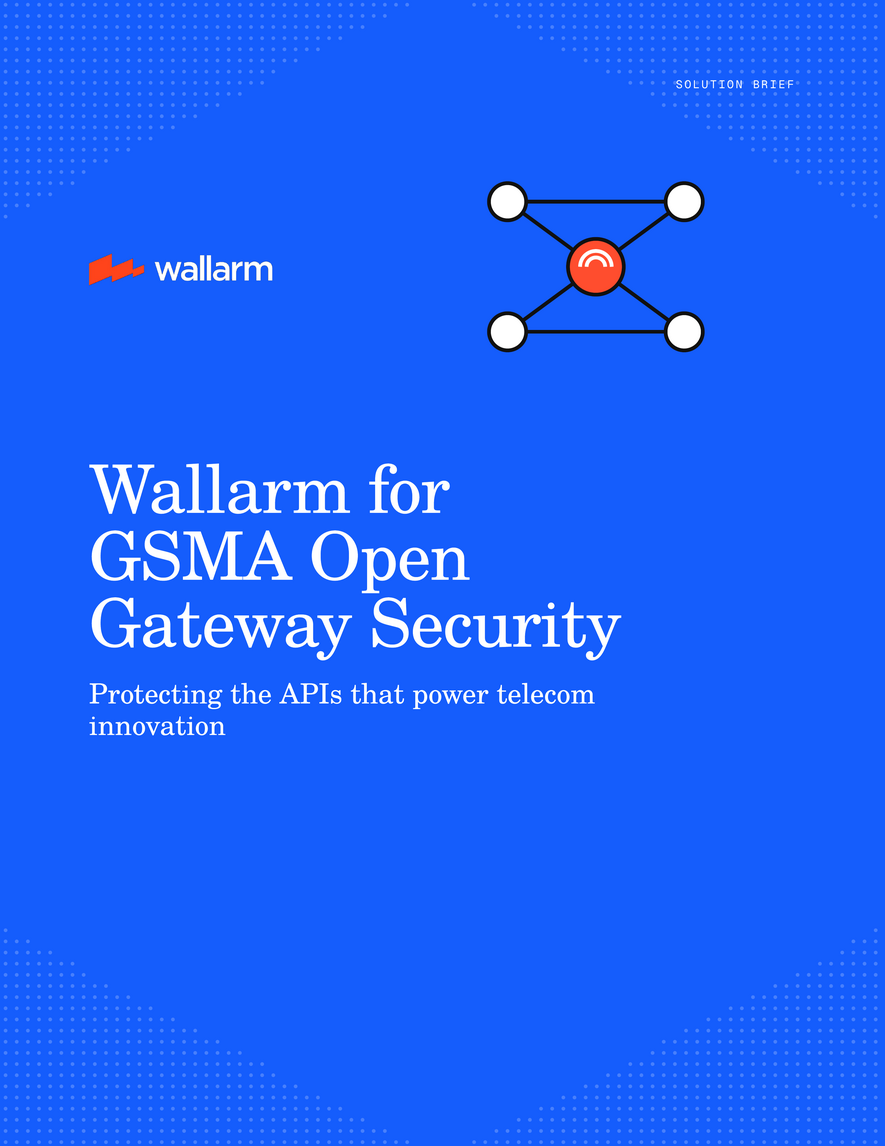 Wallarm for GSMA Open Gateway Security