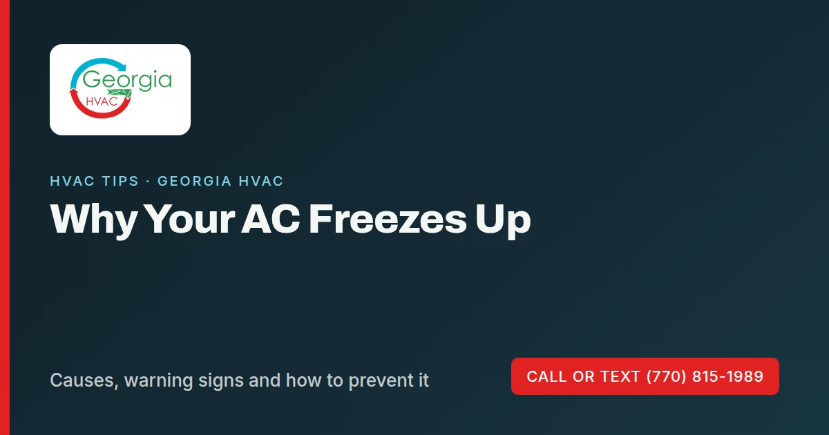 Why your AC freezes up