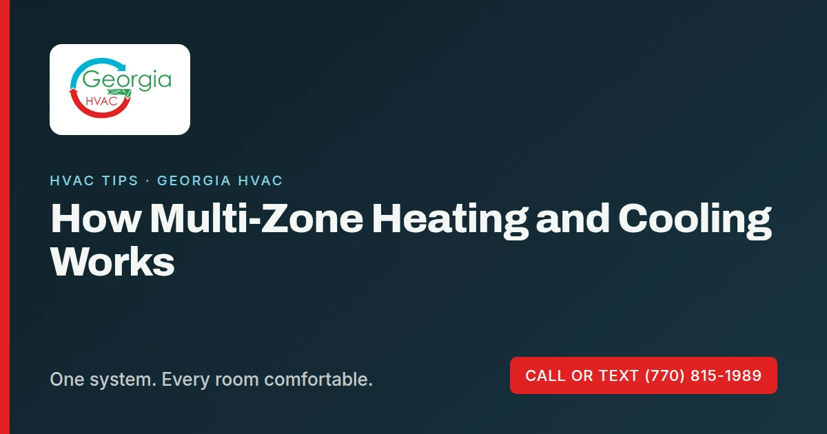 How multi-zone heating and cooling works