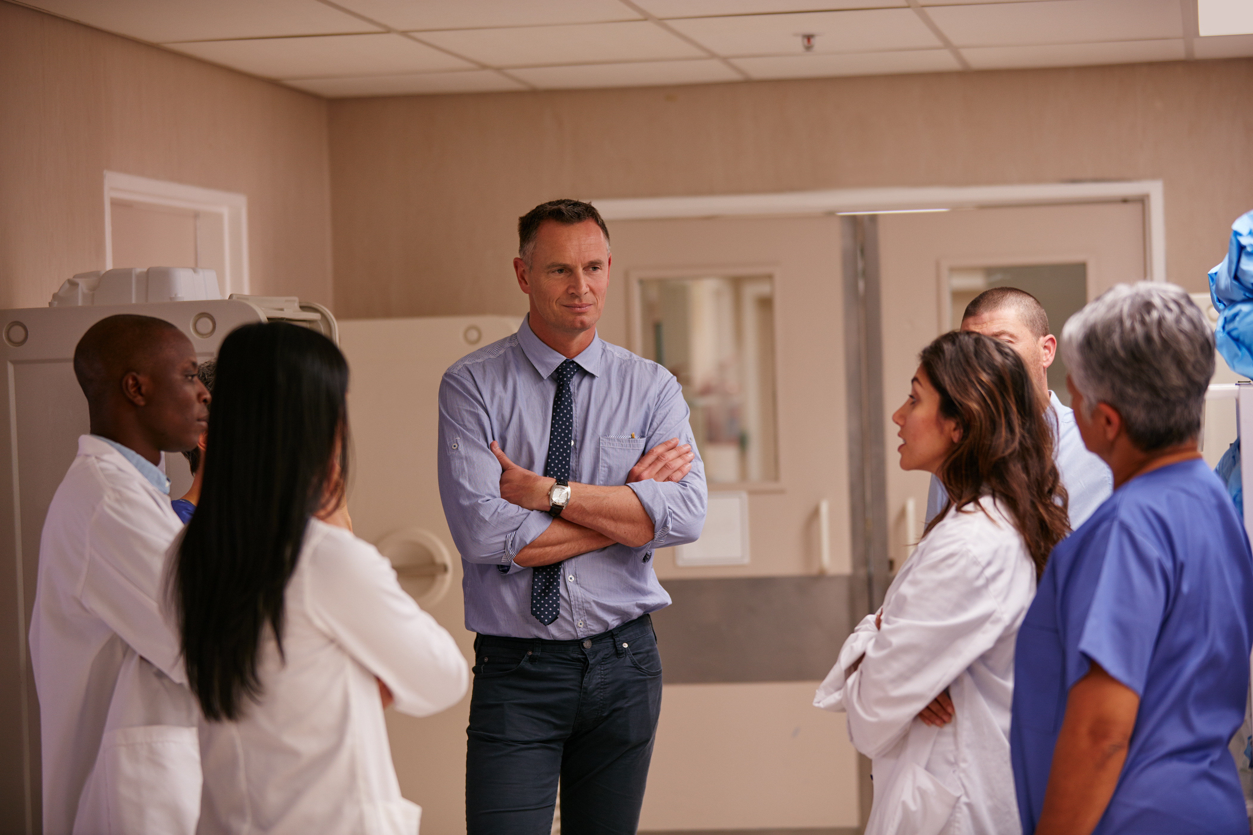 Healthcare team improving operational efficiency in a clinical setting