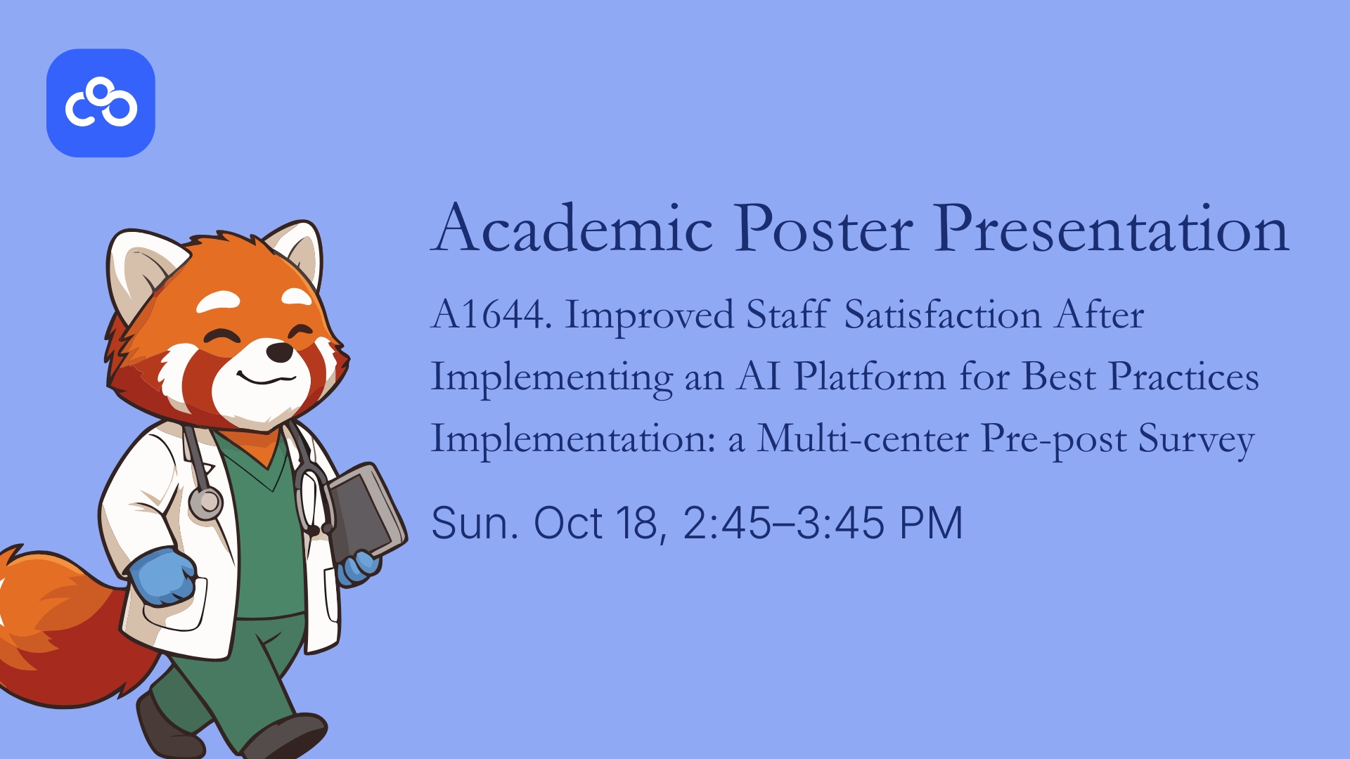 C8 Health poster presentation A1644