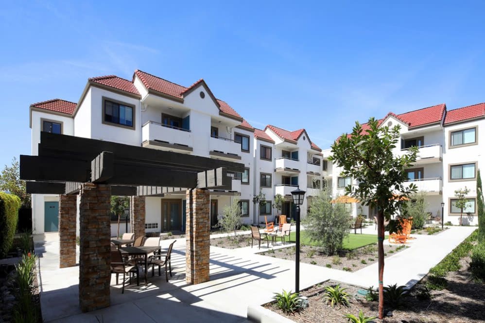 Exterior of apartments