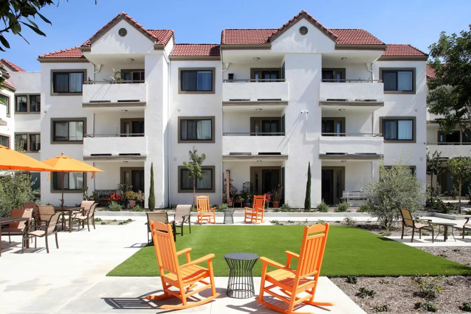 Exterior of apartments