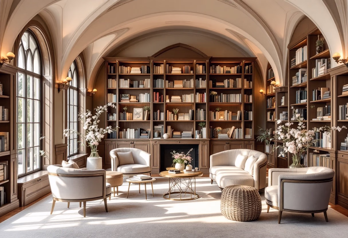 image of librarystyle setting (for a bookstore)
