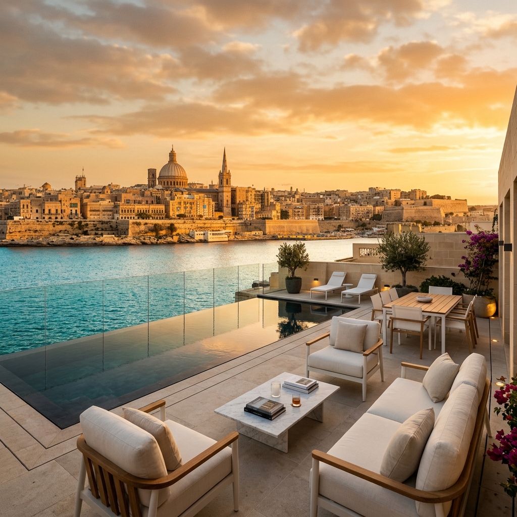 Malta aerial view