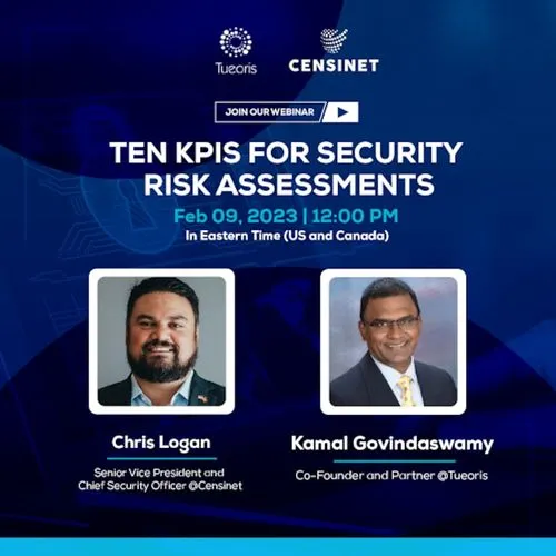 Censinet Security Risk Assessment webinar promotional artwork