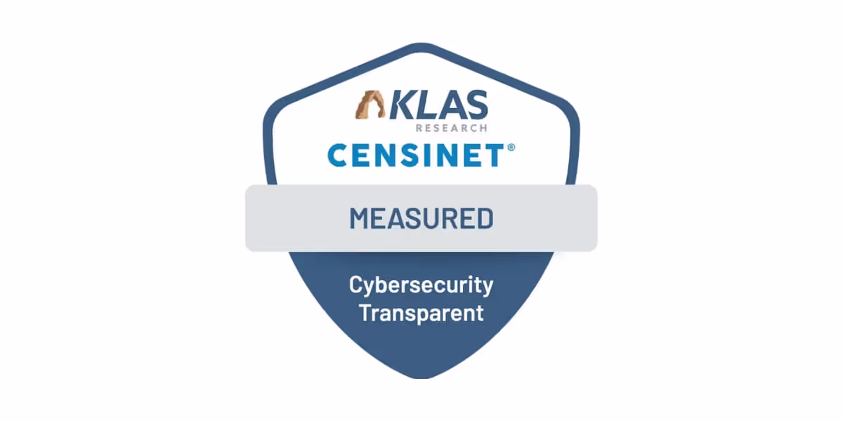 KLAS and Censinet collaboration graphic