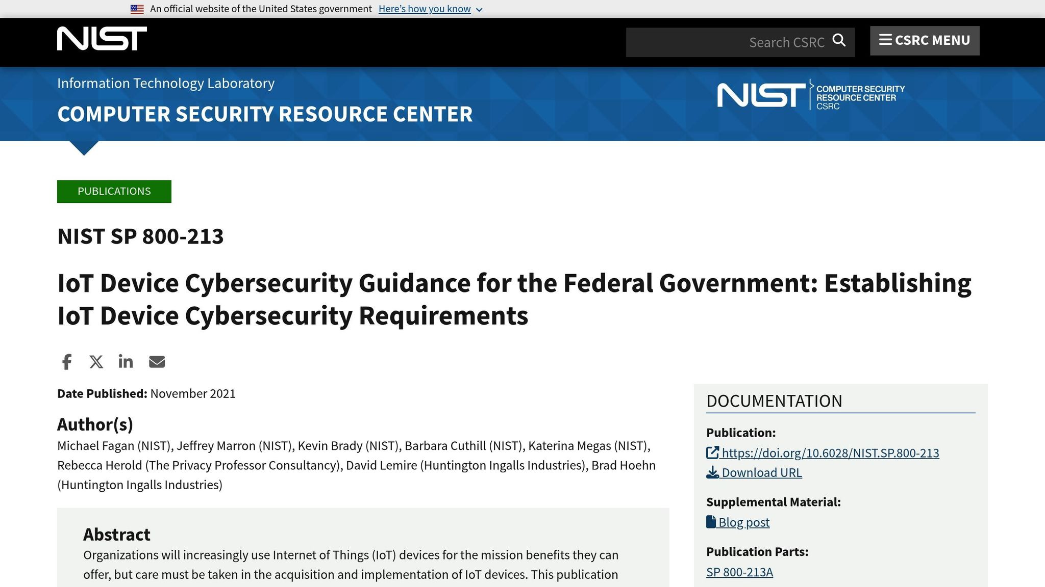NIST SP 800-213