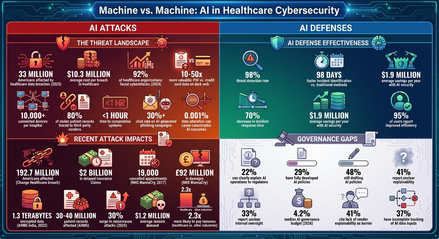 AI-Powered Cybersecurity in Healthcare: Key Statistics and Impact