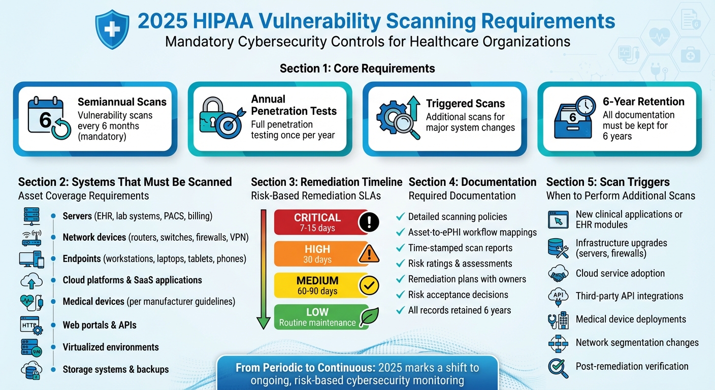 2025 HIPAA Vulnerability Scanning Compliance Requirements and Timeline