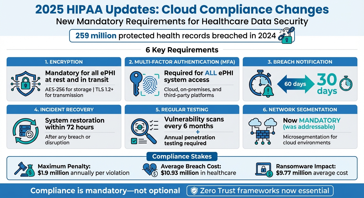 2025 HIPAA Cloud Compliance Requirements: 6 Mandatory Technical Controls