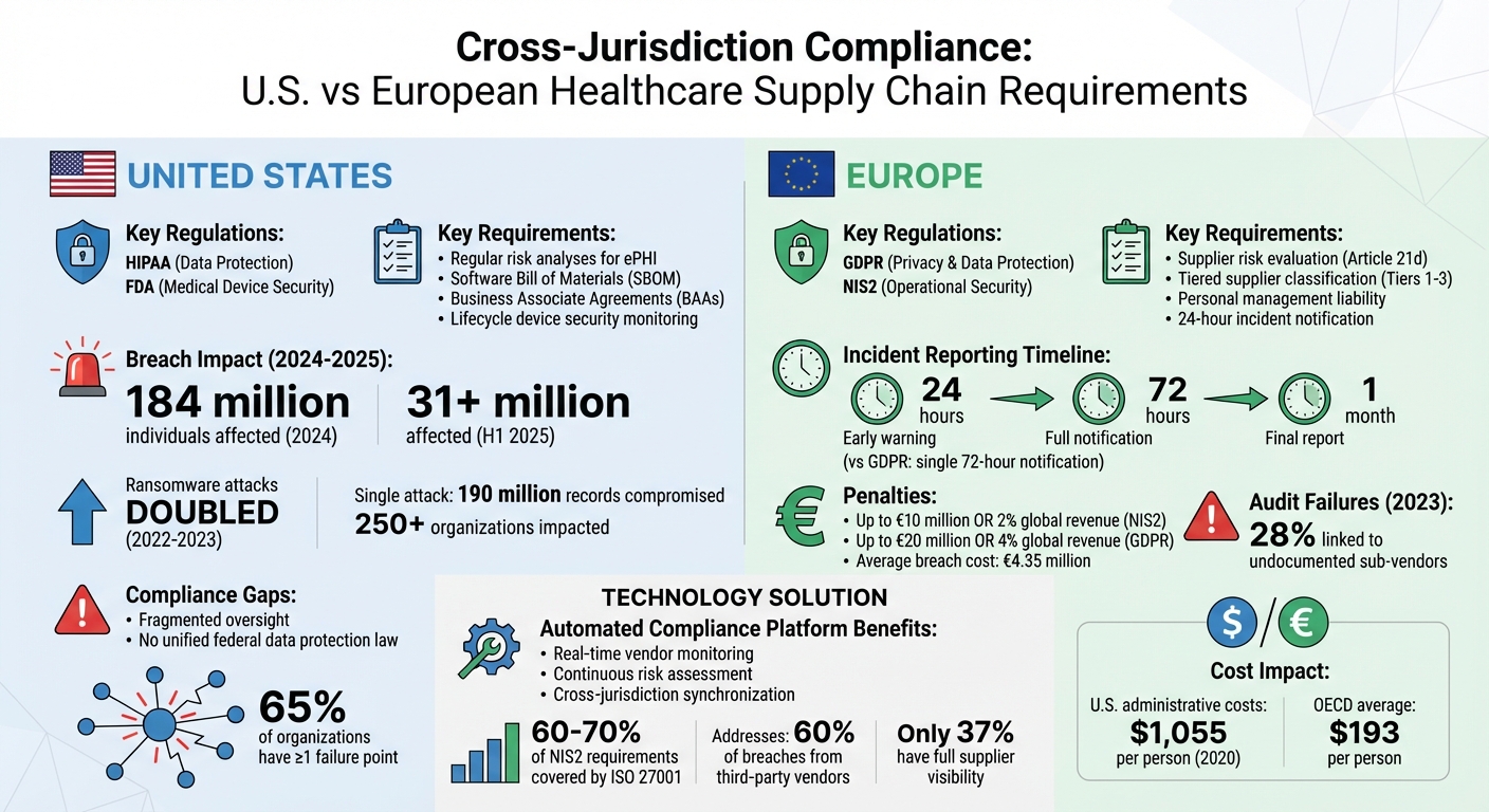 U.S. vs European Healthcare Supply Chain Compliance Requirements Comparison