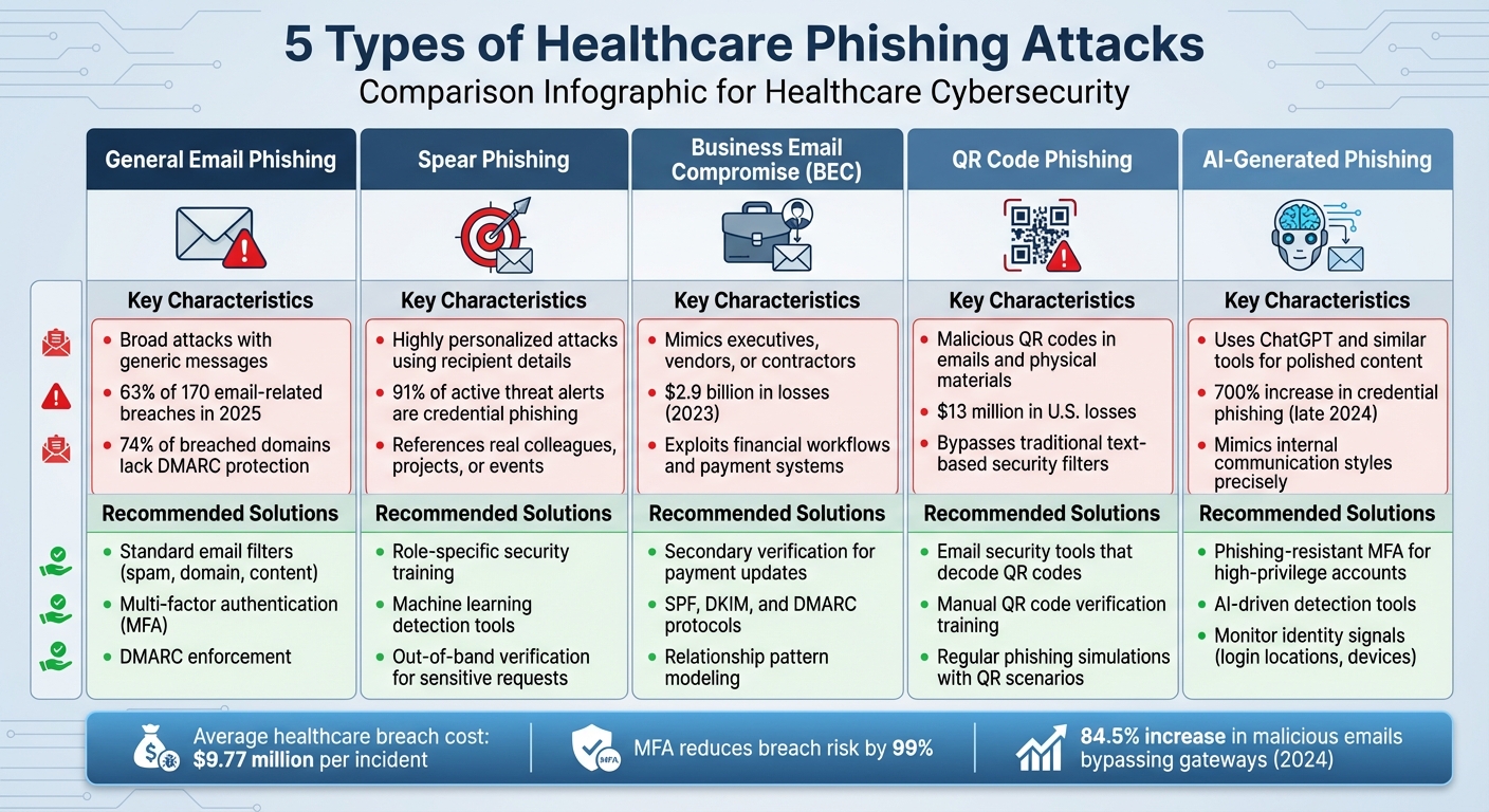 5 Types of Healthcare Phishing Attacks: Characteristics and Defense Strategies