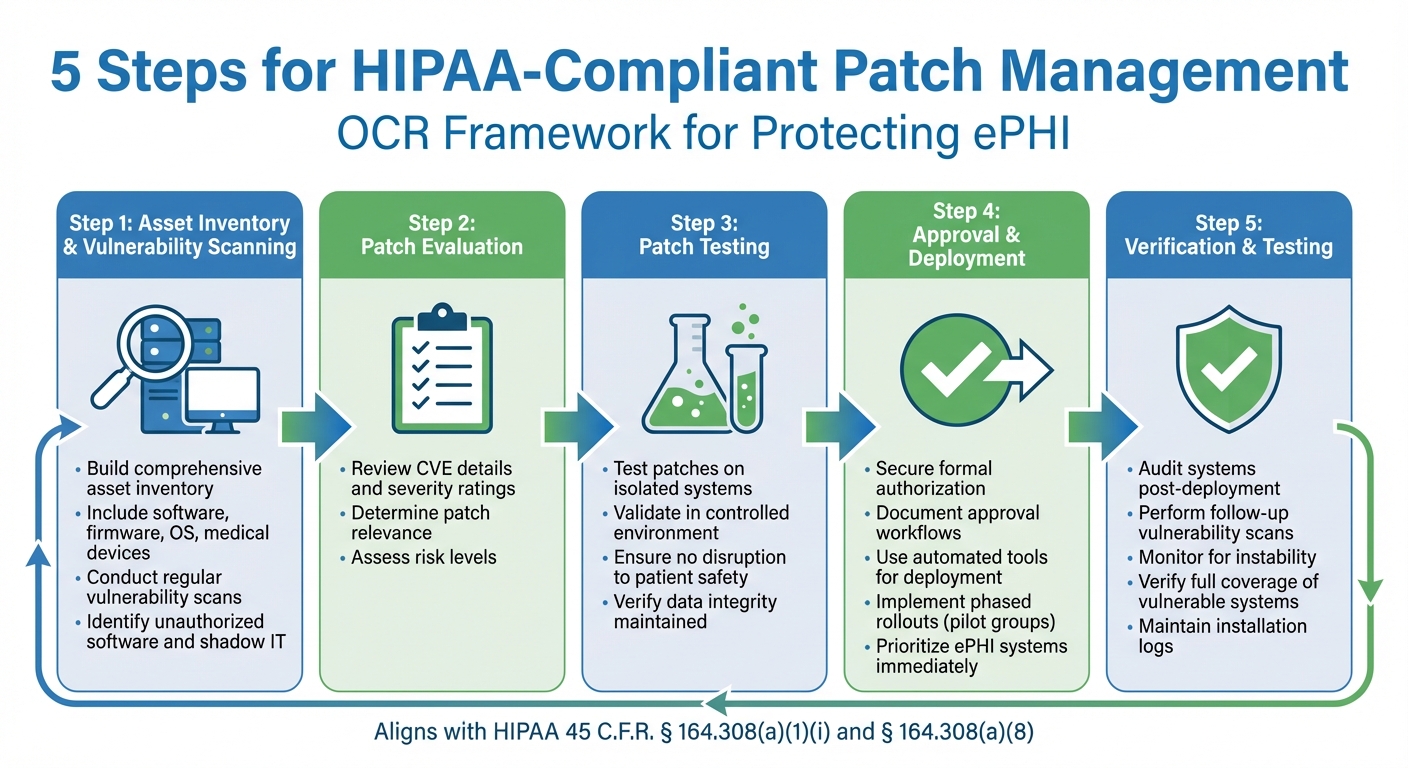 5-Step HIPAA-Compliant Patch Management Process for Healthcare Organizations