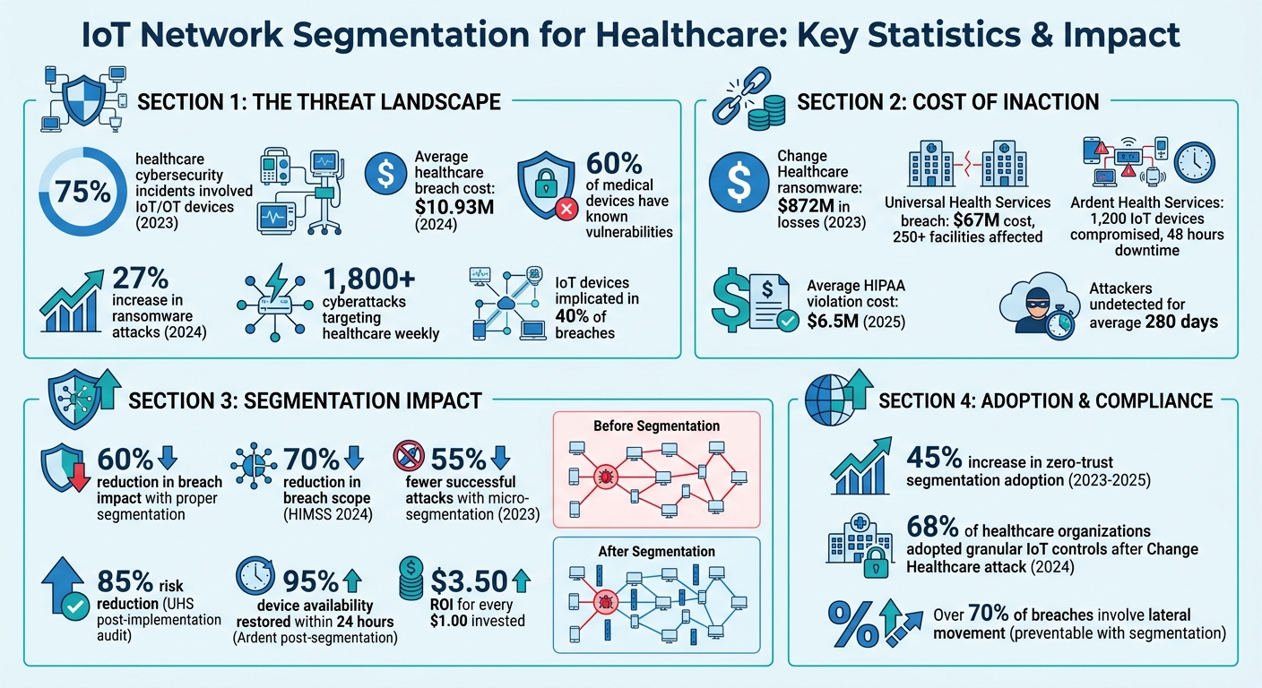 Healthcare IoT Network Segmentation Statistics and Impact