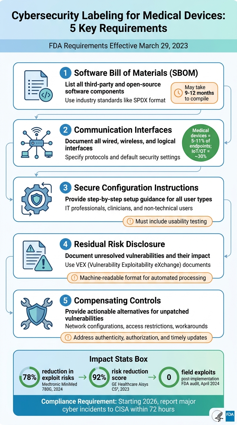 5 Key Requirements for Medical Device Cybersecurity Labeling